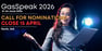 Final Call: GasSpeak Nominations Close 15 April